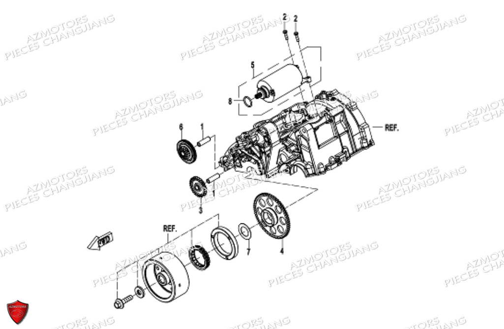 DEMARREUR CHANGJIANG DYNASTY CJ 650 E5