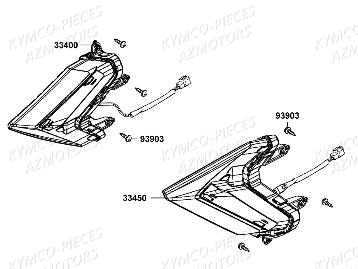 Clignotants KYMCO Pièces DOWNTOWN 125I ABS EURO3 (SK25CB)