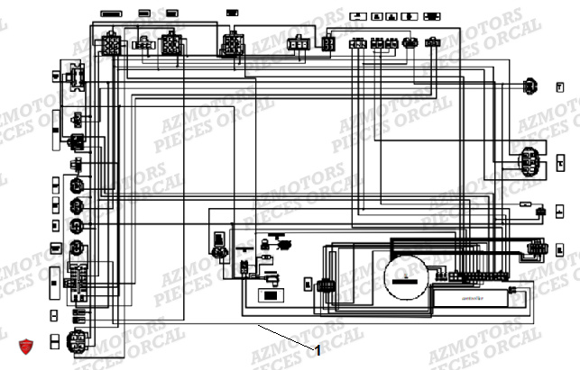 Faisceau ORCAL Pieces Orcal scooter ECOOTER E2 CARGO 4KW