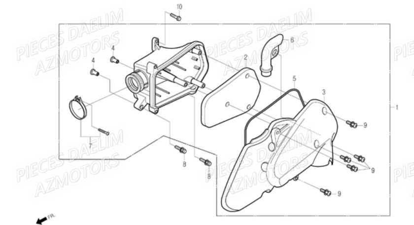 Filtre A Air DAELIM Pièces Scooter DAELIM E-FIVE 50cc 2T
