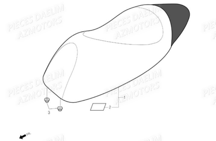Selle DAELIM Pièces Scooter DAELIM E-FIVE 50cc 2T
