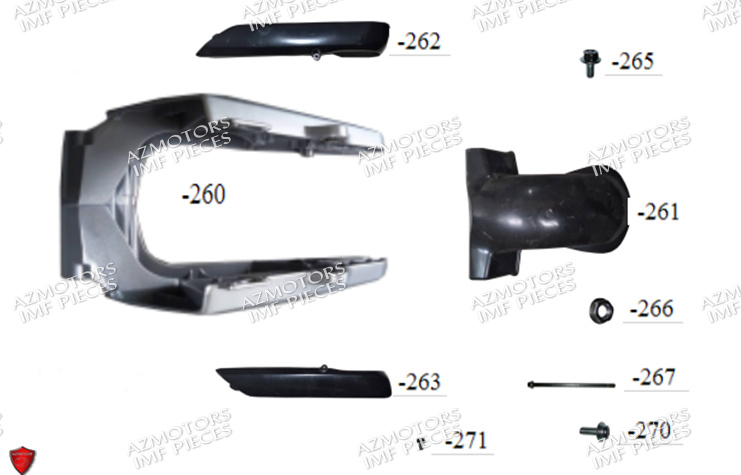 Bras Oscillant AZMOTORS PIECES E-NANA ELECTRIQUE