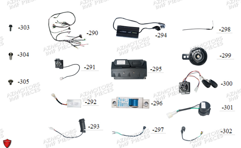 Composants Electroniques AZMOTORS PIECES E-NANA ELECTRIQUE