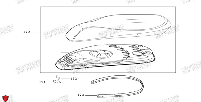 Selle AZMOTORS PIECES E-NANA ELECTRIQUE