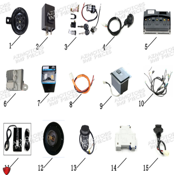 La Motorisation Et Batteries AZMOTORS PIECES E-PTIO ELECTRIQUE