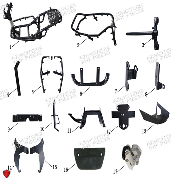 Le Chassis AZMOTORS PIECES E-PTIO ELECTRIQUE