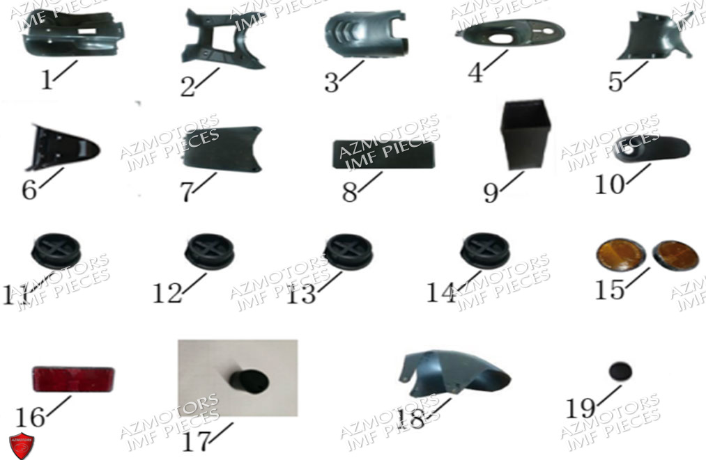 Carenages AZMOTORS PIECES E-SNAKE ELECTRIQUE