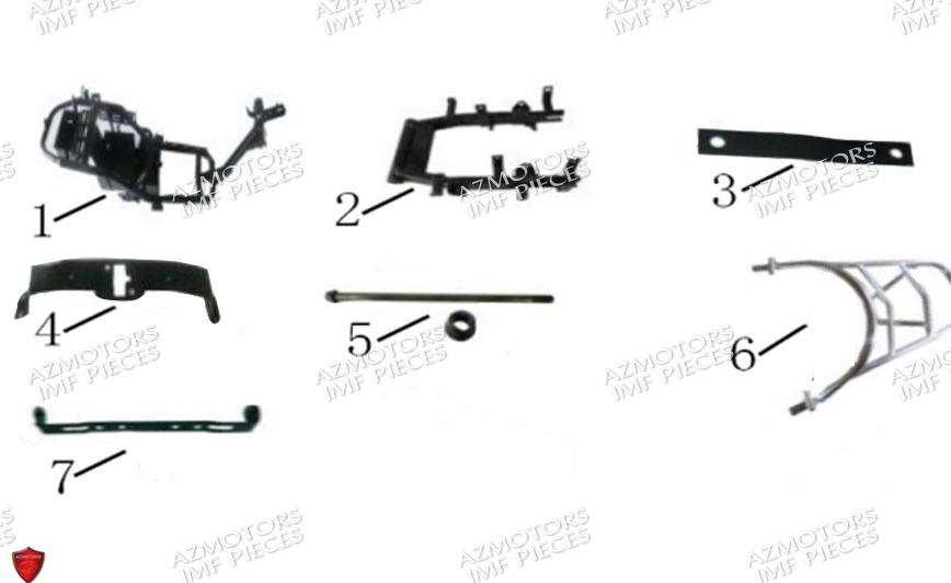Chassis AZMOTORS PIECES E-SNAKE ELECTRIQUE