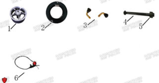 Roue Avant AZMOTORS PIECES E-SNAKE ELECTRIQUE