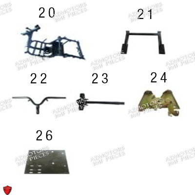 Chassis AZMOTORS PIECES E-TRANKILY_2 3 ROUES ELECTRIQUE