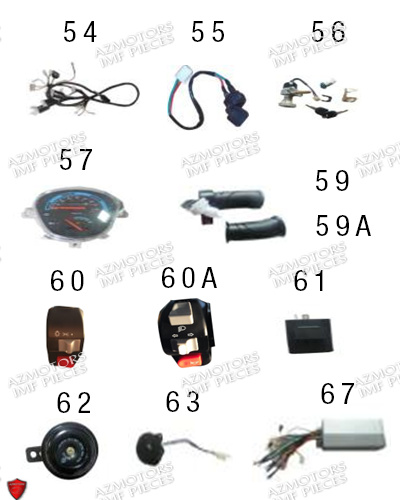 Composants Electroniques AZMOTORS PIECES E-TRANKILY_2 3 ROUES ELECTRIQUE