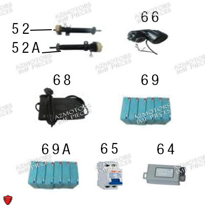 Moteur AZMOTORS PIECES E-TRANKILY_2 3 ROUES ELECTRIQUE