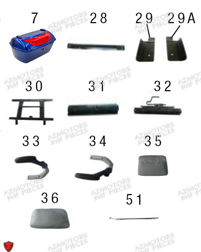 Selle AZMOTORS PIECES E-TRANKILY_2 3 ROUES ELECTRIQUE