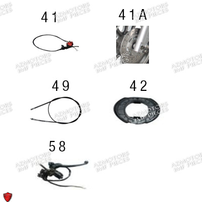 Systeme De Frein AZMOTORS PIECES E-TRANKILY_2 3 ROUES ELECTRIQUE