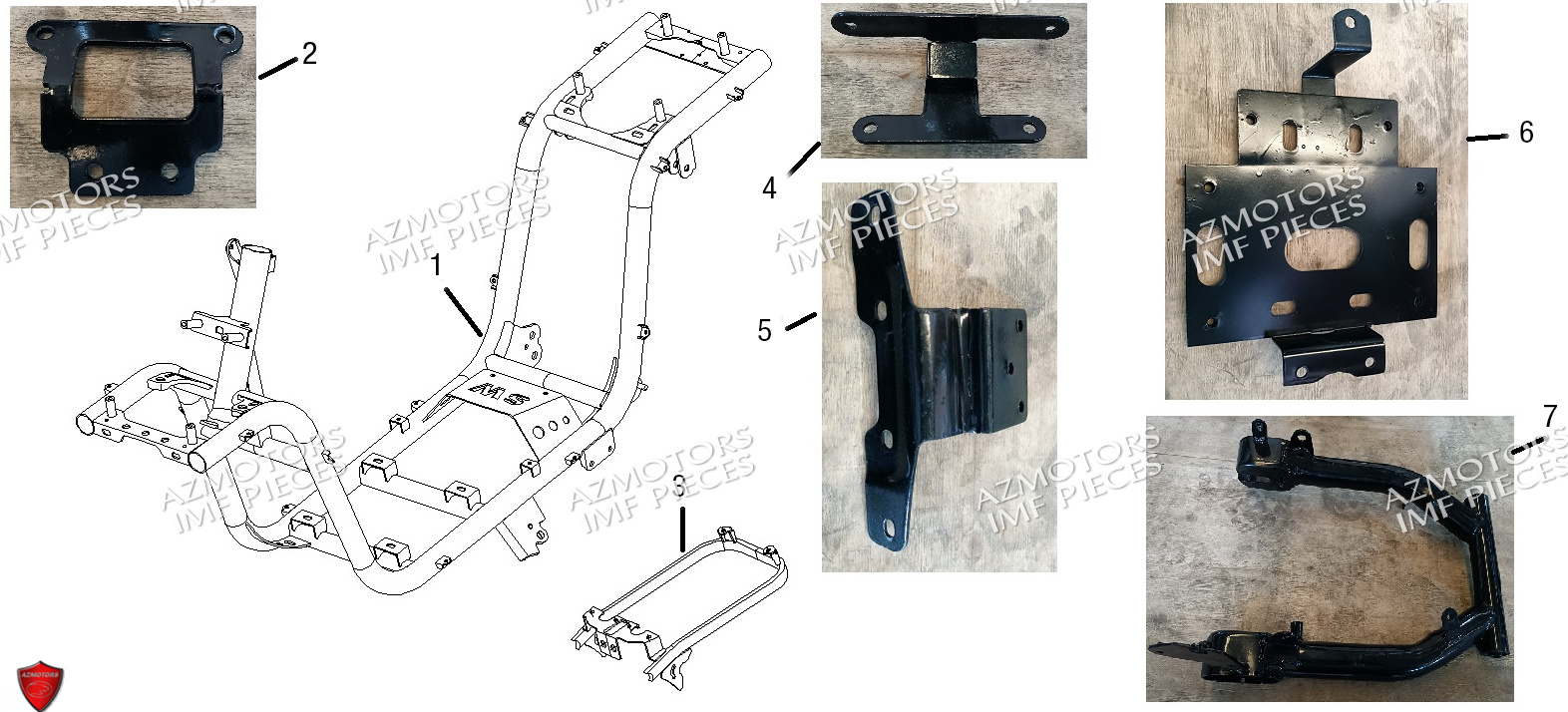 Chassis AZMOTORS PIECES E-VANNE ELECTRIQUE