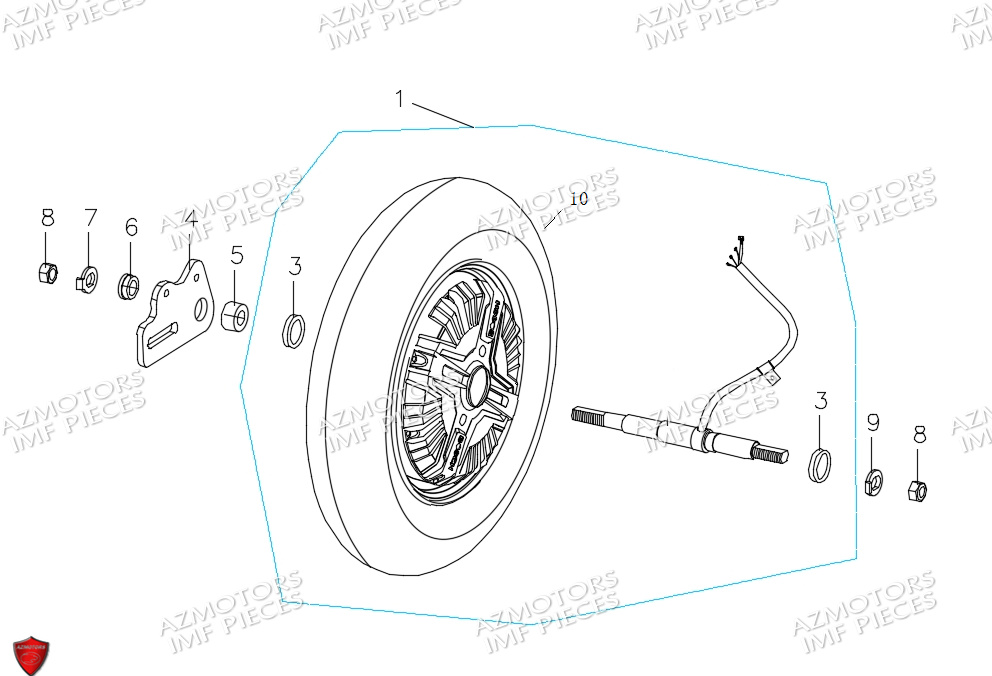 Moteur AZMOTORS PIECES E-VANNE ELECTRIQUE