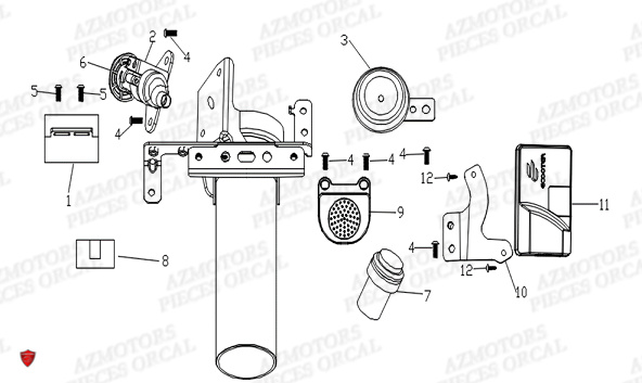 Barillets Et Electronique ORCAL Pieces Orcal scooter ECOOTER E1 3KW
