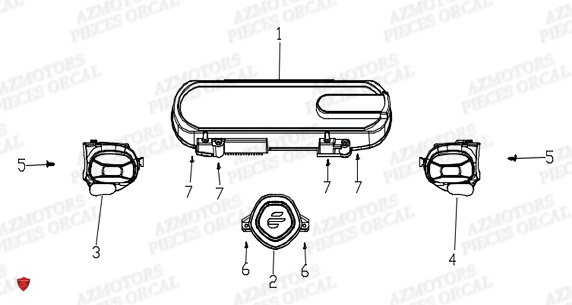 Compteur Et Commandes ORCAL Pieces Orcal scooter ECOOTER E1 3KW
