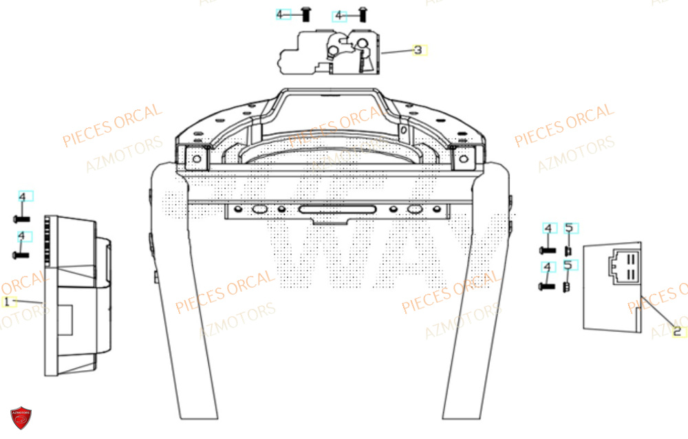 Controleur AZMOTORS Pieces Orcal scooter ECOOTER E1 3KW
