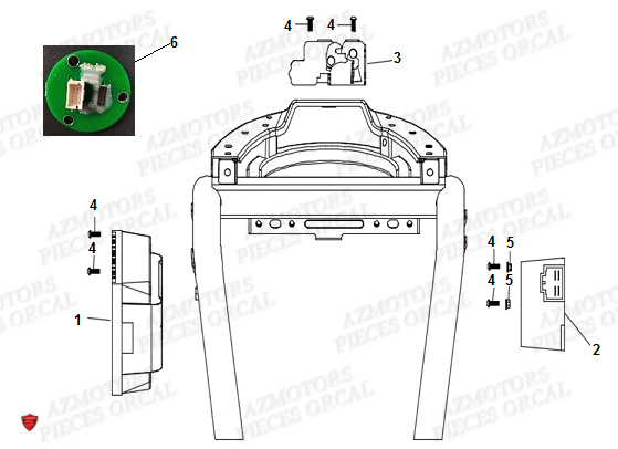 Electronique ORCAL Pieces Orcal scooter ECOOTER E1 3KW