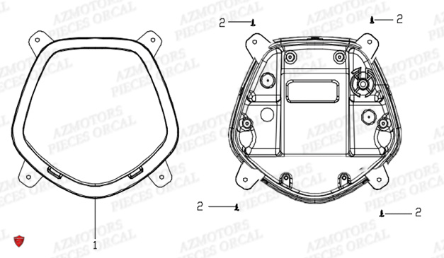 Phare ORCAL Pieces Orcal scooter ECOOTER E1 3KW