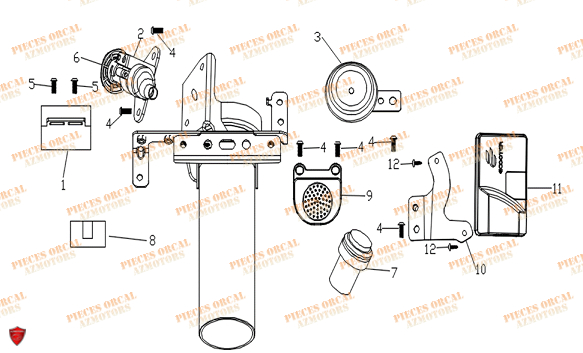 Barillets Et Electronique ORCAL Pieces Orcal scooter ECOOTER E1-R 4KW