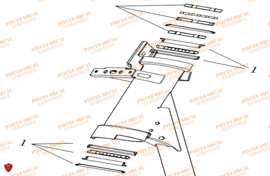 Roulement De Colonnes ORCAL Pieces Orcal scooter ECOOTER E1-R 4KW