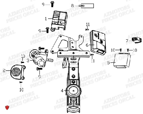 Barillets Et Electronique ORCAL Pieces Orcal scooter ECOOTER E2 3KW