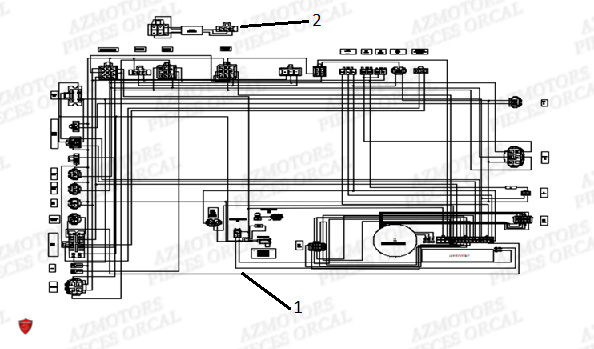 Faisceau Principal ORCAL Pieces Orcal scooter ECOOTER E2 3KW