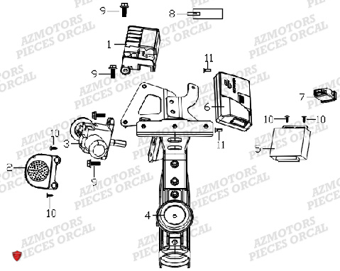 Barillets Et Electronique ORCAL Pieces Orcal scooter ECOOTER E2-R 4KW