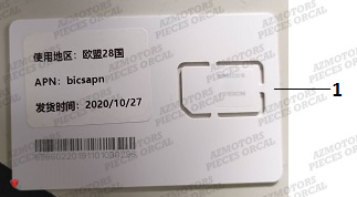 Carte Sim ORCAL Pieces Orcal scooter ECOOTER E2-R 4KW