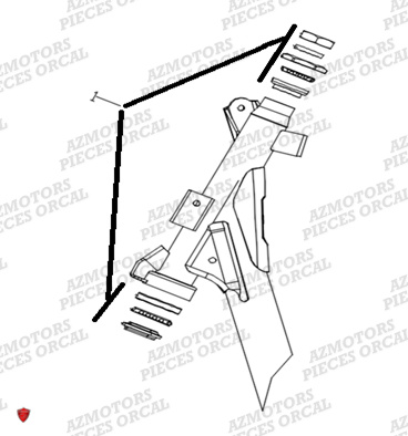 Roulements De Colonne ORCAL Pieces Orcal scooter ECOOTER E2-R 4KW