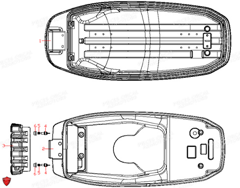 Selle ORCAL Pieces Orcal scooter ECOOTER E5 R 8KW (Équivalent 125cc)