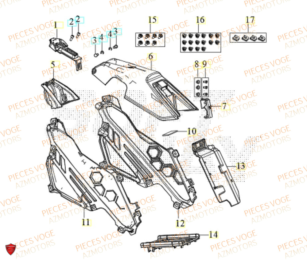Carenage Avant VOGE Pièces Voge EF-40 2025