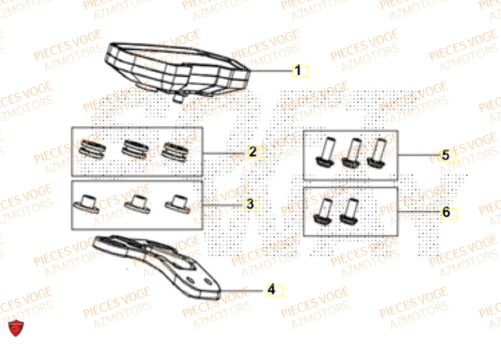 Compteur VOGE Pièces Voge EF-40 2025