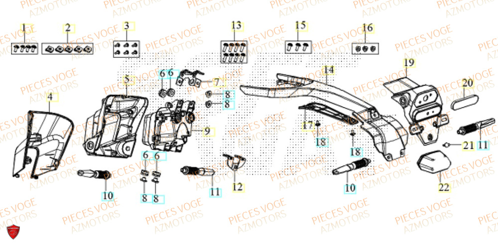 Eclairage VOGE Pièces Voge EF-40 2025