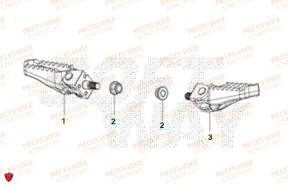 Repose Pied VOGE Pièces Voge EF-40 2025