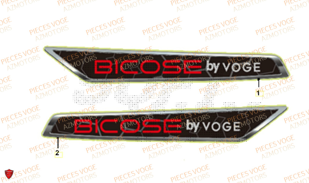Stickers VOGE Pièces Voge EF-40 2025