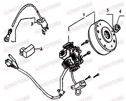 ALTERNATEUR LINHAI EGGY 125