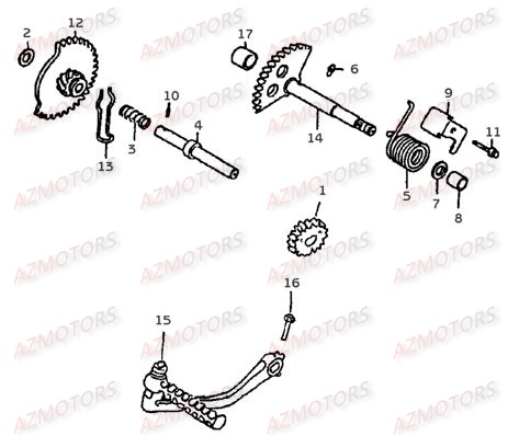 KICK LINHAI Pièces Scooter EGGY 125cc