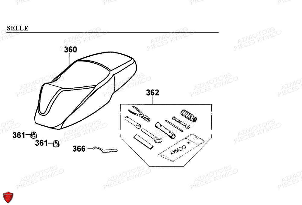 SELLE pour EGO-125