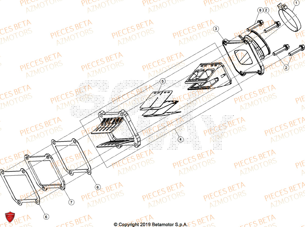 Admission BETA Pieces BETA ENDURO RR 300 2T X-PRO - (2026)