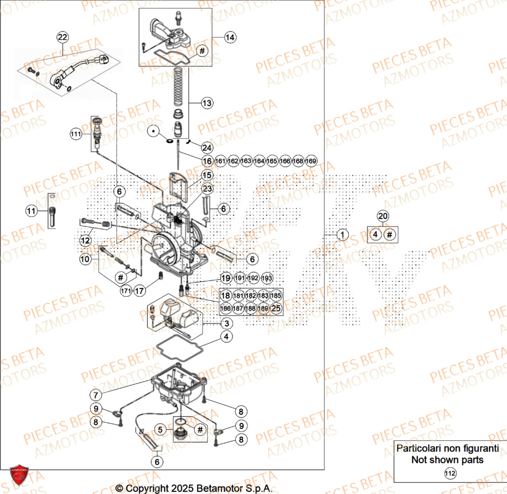 Carburateur BETA Pieces BETA ENDURO RR 300 2T X-PRO - (2026)
