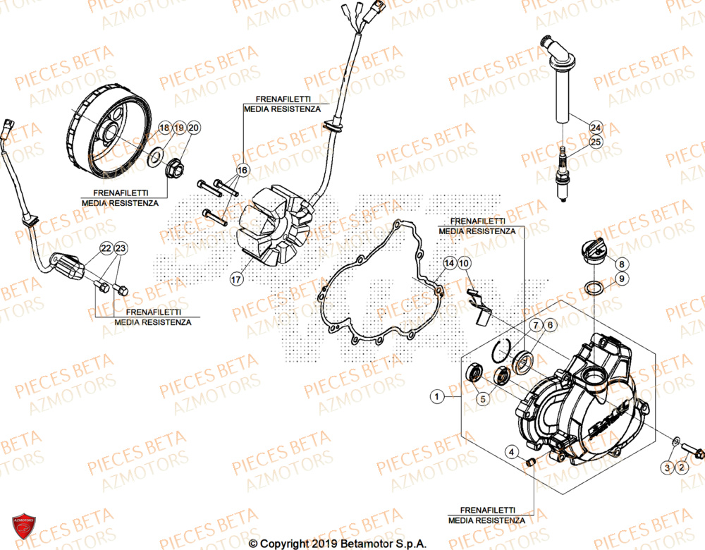 Allumage BETA Pieces BETA ENDURO RR 430 4T RACE (2026)
