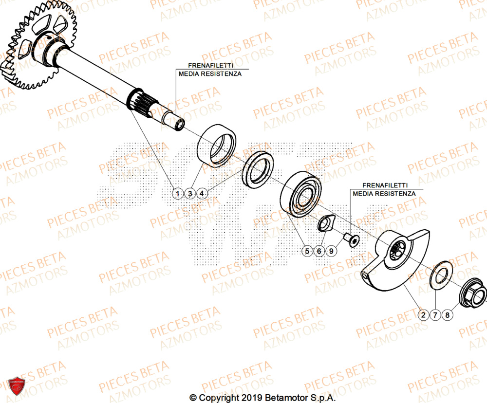 Arbre Equilibrage BETA Pieces BETA ENDURO RR 430 4T RACE (2026)
