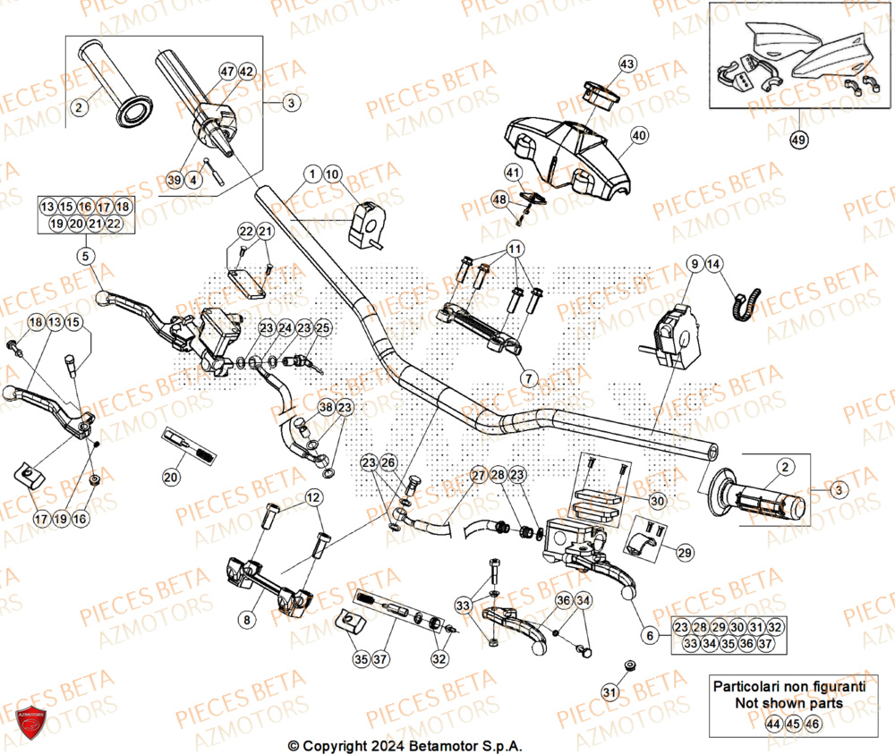 Guidon BETA Pieces BETA ENDURO RR 430 4T RACE (2026)
