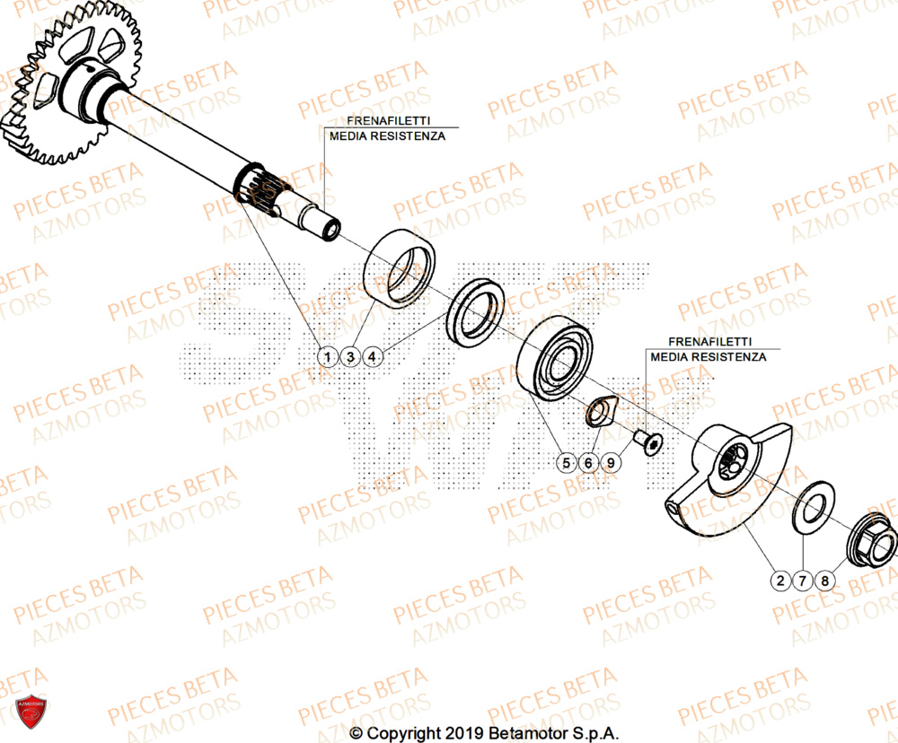 Arbre Equilibrage BETA Pieces BETA ENDURO RR 480 4T X-PRO - (2026)