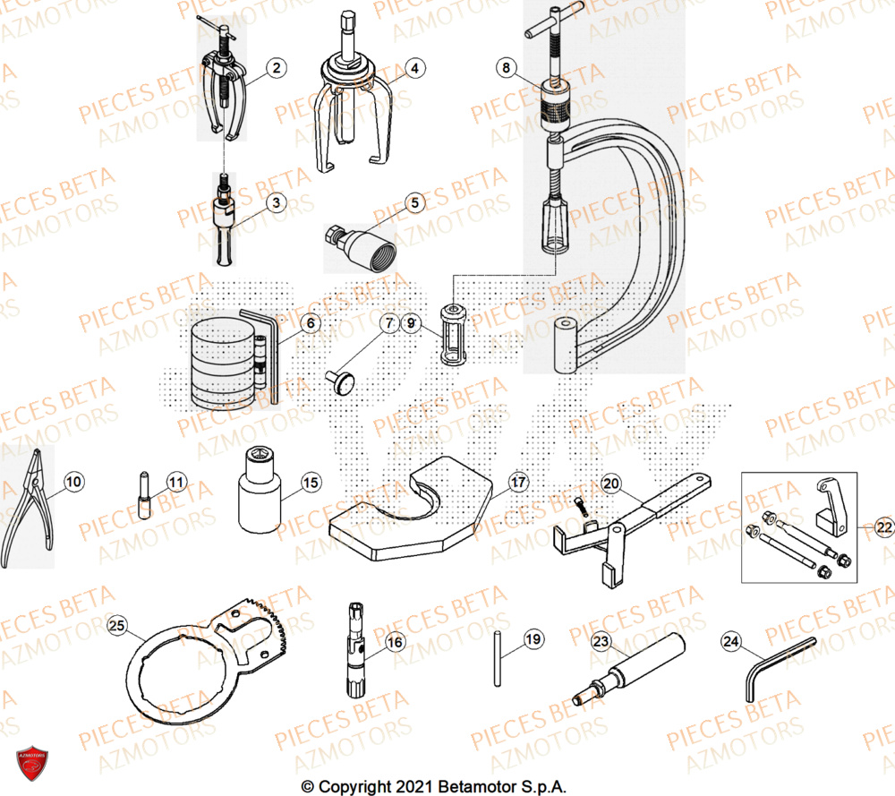 Outils BETA Pieces BETA ENDURO RR 480 4T X-PRO - (2026)