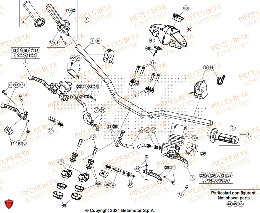Guidon BETA Pieces BETA ENDURO RR 480 4T X-PRO/EURO5+ - (2025)