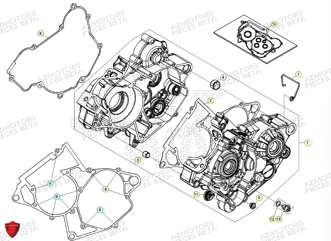 Carters BETA Pièces Beta RR 125 2T - 2024